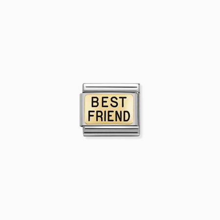 Nomination Gold Best Friend Plate Composable Charm